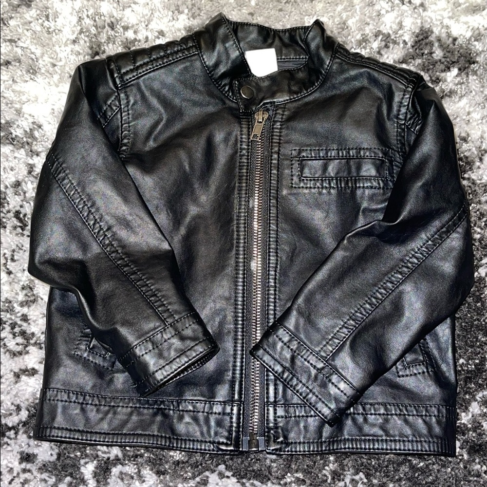 Toddler H&M leather jacket 18-24 M Excellent used condition